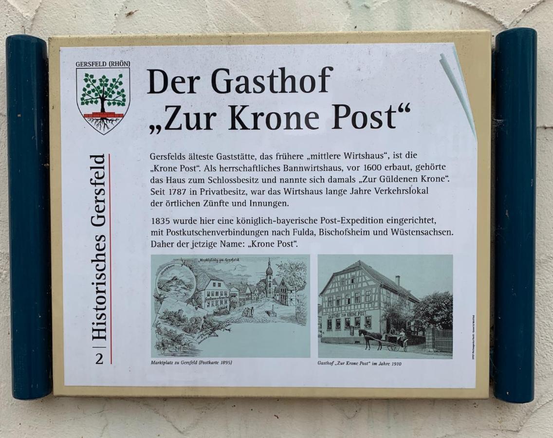 Hotel Krone Post Gersfeld Eksteriør bilde